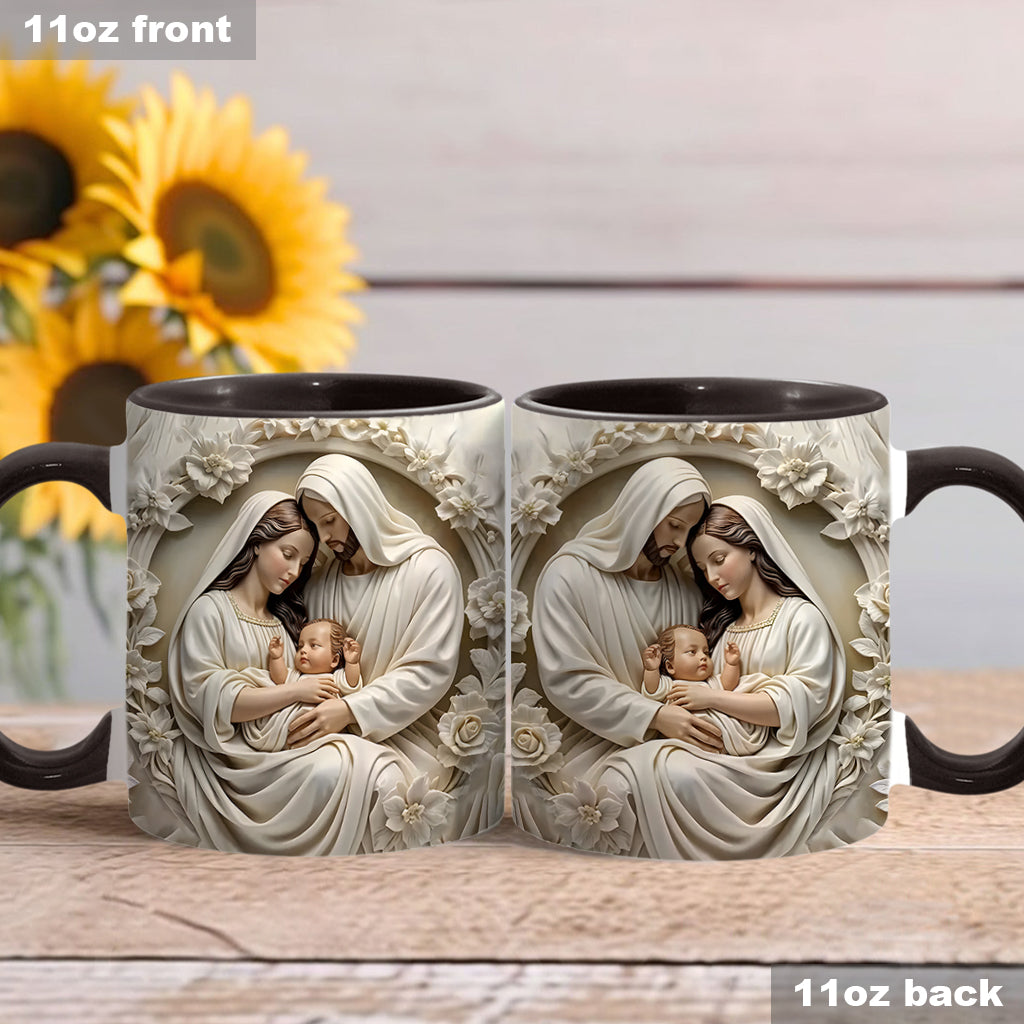 Heilige Familie – Personalisierte Tasse mit christlichem Akzent