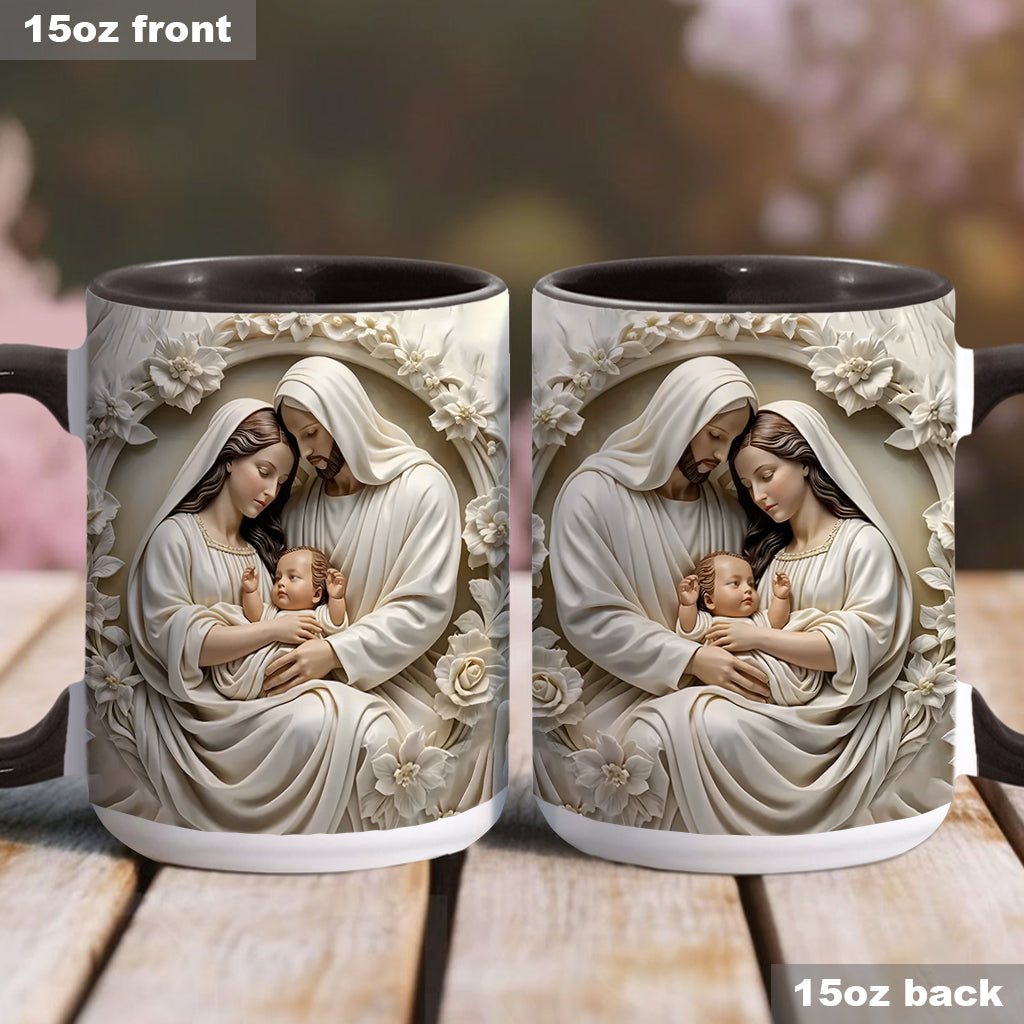 Heilige Familie – Personalisierte Tasse mit christlichem Akzent