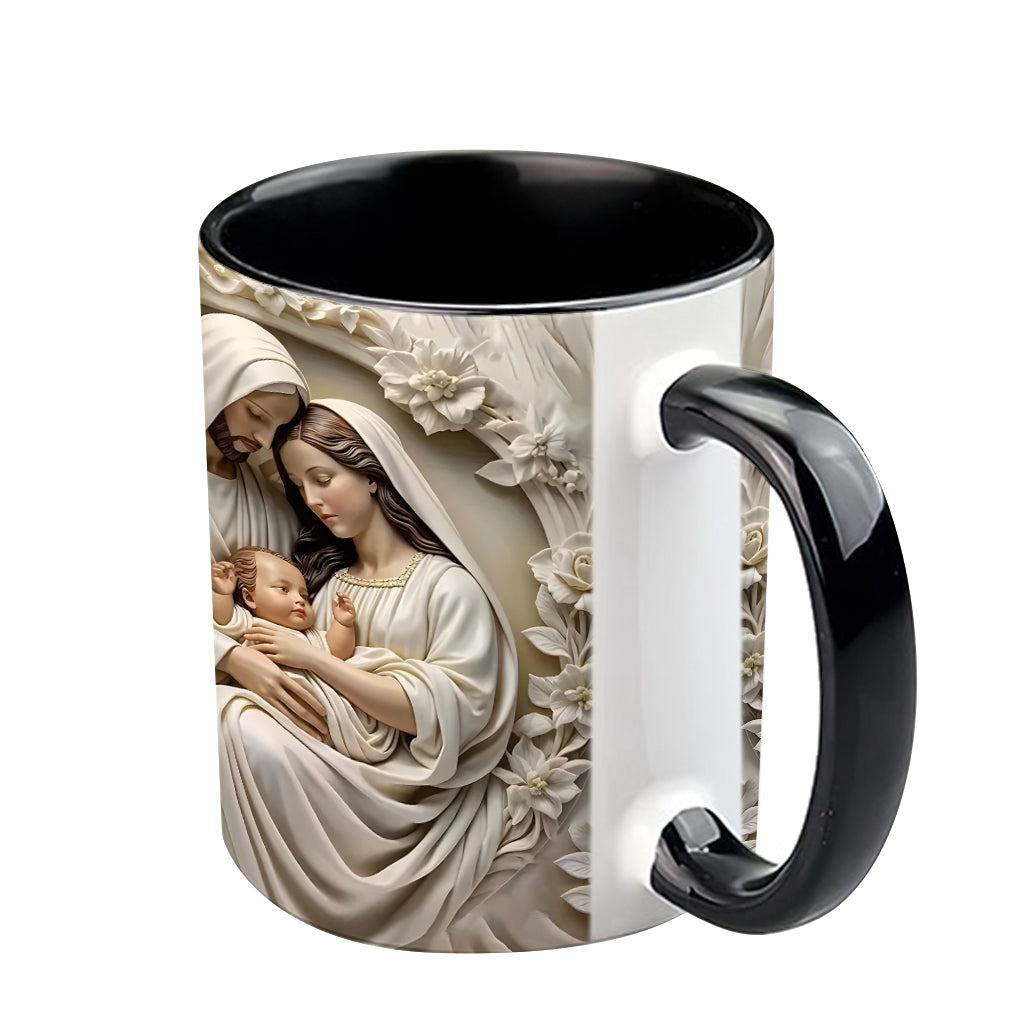 Heilige Familie – Personalisierte Tasse mit christlichem Akzent