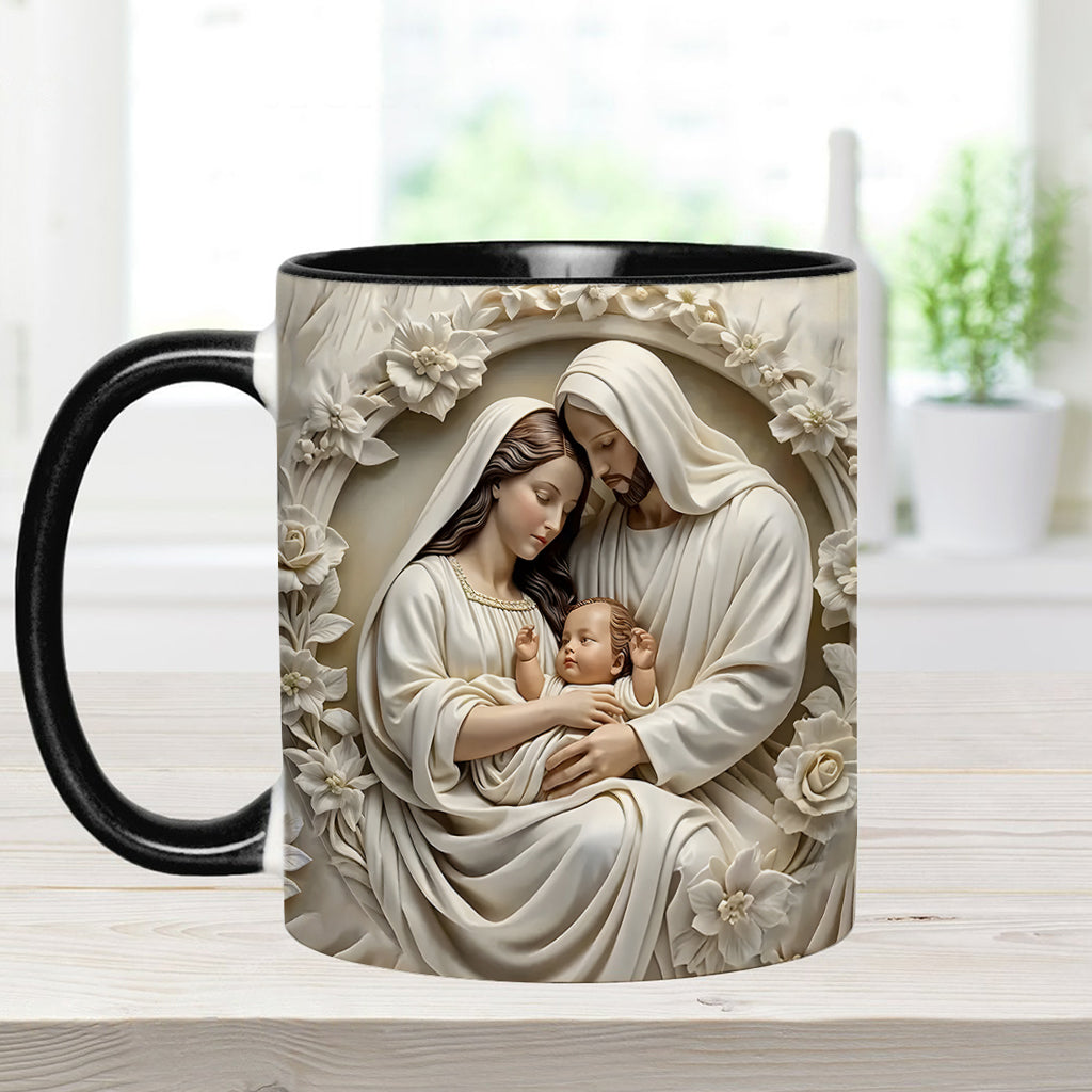 Heilige Familie – Personalisierte Tasse mit christlichem Akzent