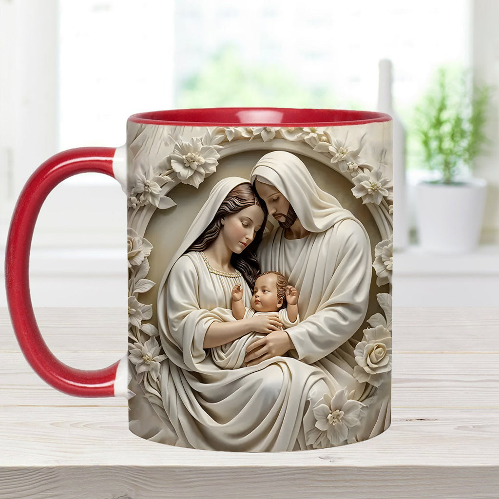 Heilige Familie – Personalisierte Tasse mit christlichem Akzent