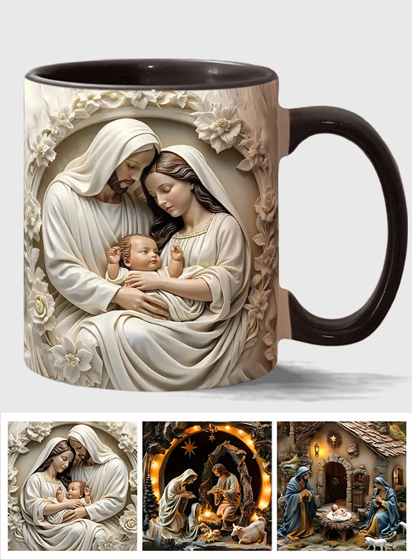 Heilige Familie – Personalisierte Tasse mit christlichem Akzent