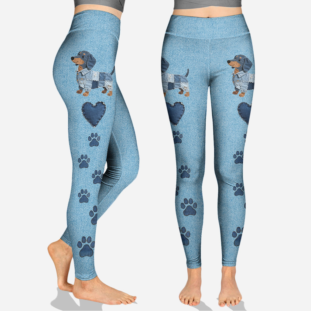 Just A Girl Who Loves Her Dog - Personalized Dog Hoodie and Leggings