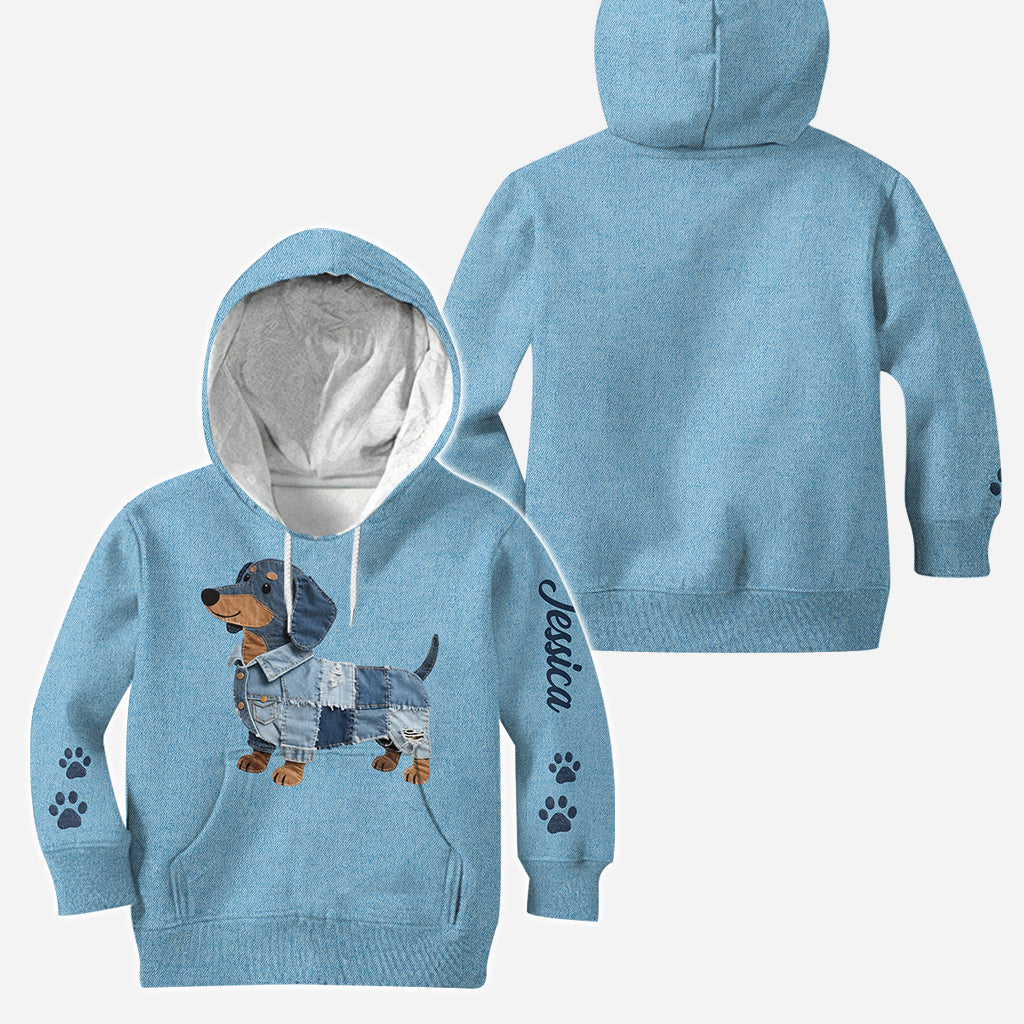 Just A Girl Who Loves Her Dog - Personalized Dog Hoodie and Leggings