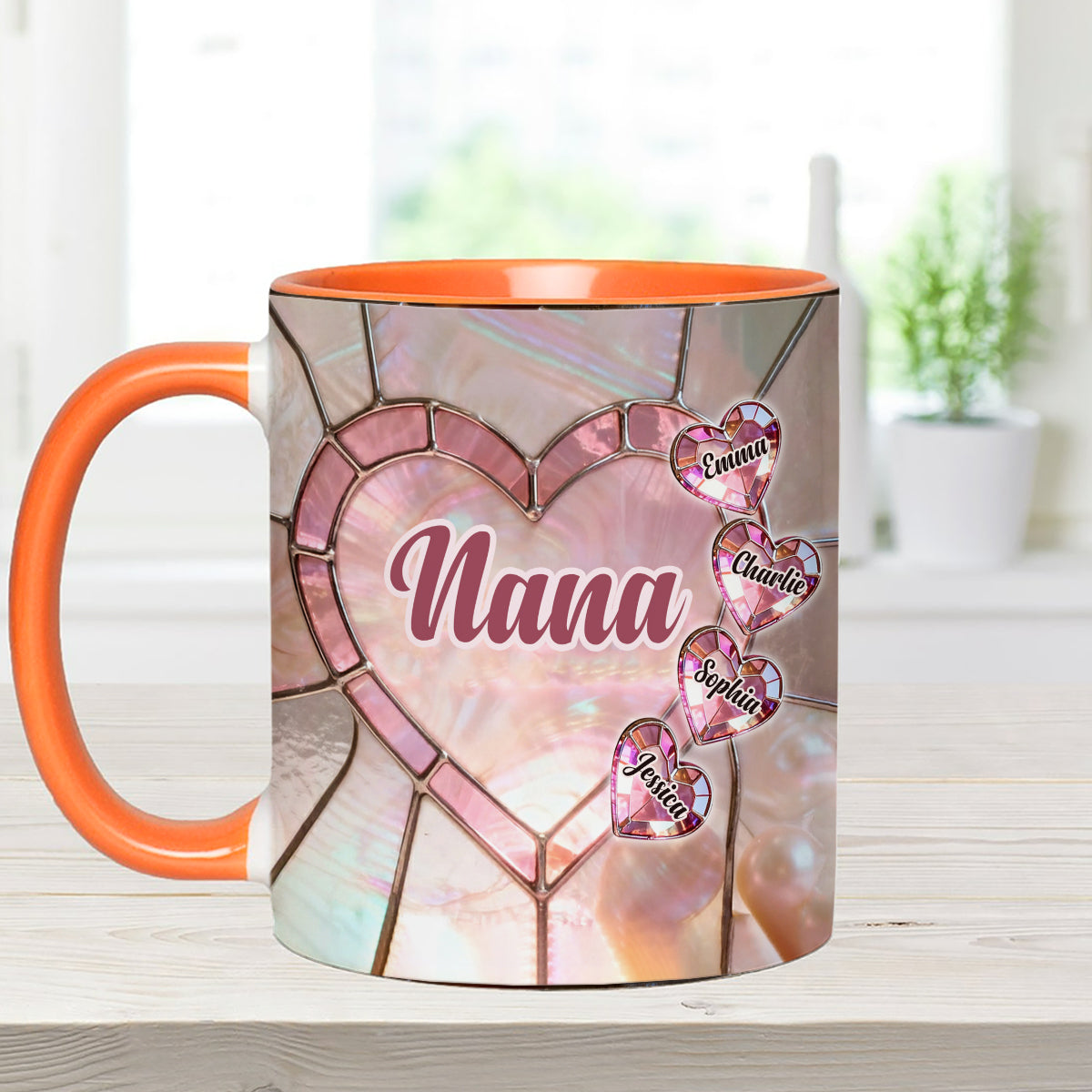 Heureuse d'être appelée Nana, Mama, Gigi, Grand-mère - Mug personnalisé pour grand-mère avec agitateurs en acrylique