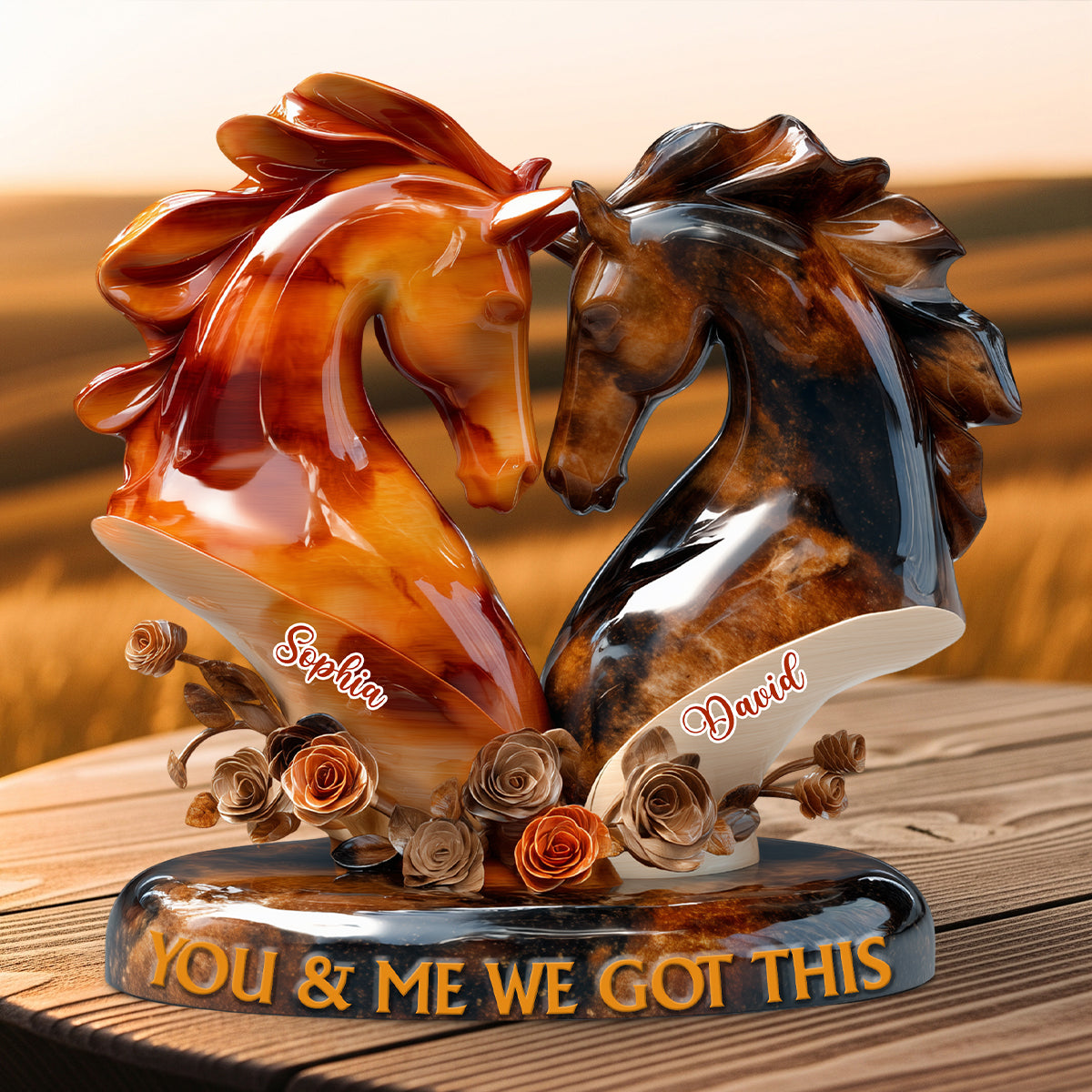 You & Me We Got This - Personalized Couple Custom Shaped Acrylic Plaque
