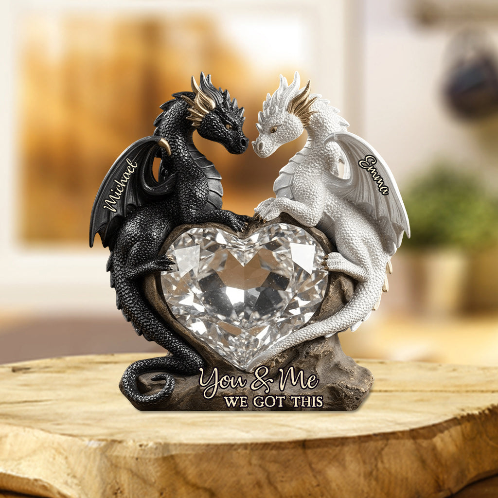 You & Me We Got This - Personalized Dragon Custom Shaped Acrylic Plaque