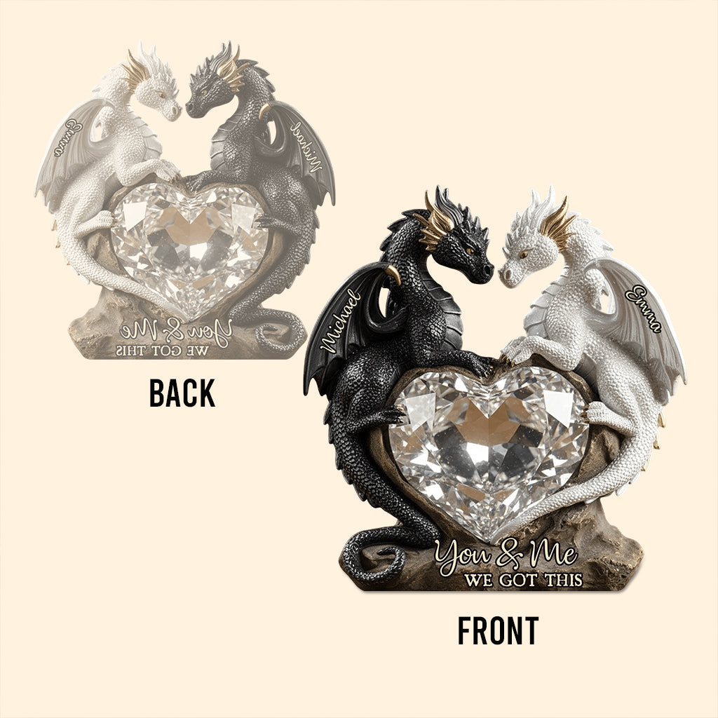 You & Me We Got This - Personalized Dragon Custom Shaped Acrylic Plaque