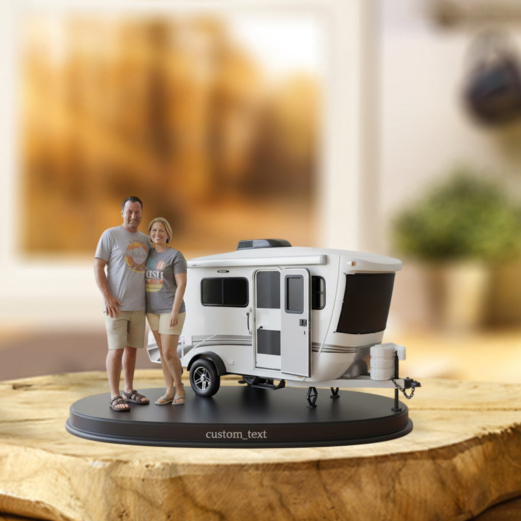 Home Is Where We Park It - Personalized Camping Custom Shaped Acrylic Plaque