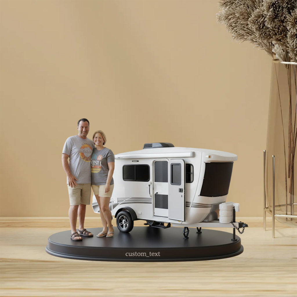 Home Is Where We Park It - Personalized Camping Custom Shaped Acrylic Plaque