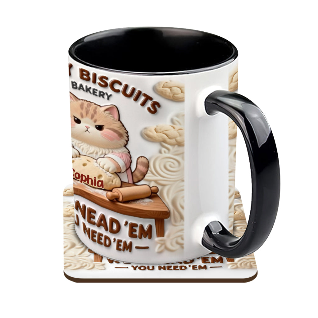 We Knead Em You Need Em - Personalized Baking Accent Mug & Coaster