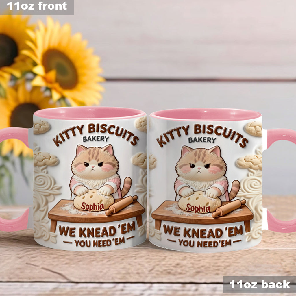 We Knead Em You Need Em - Personalized Baking Accent Mug & Coaster