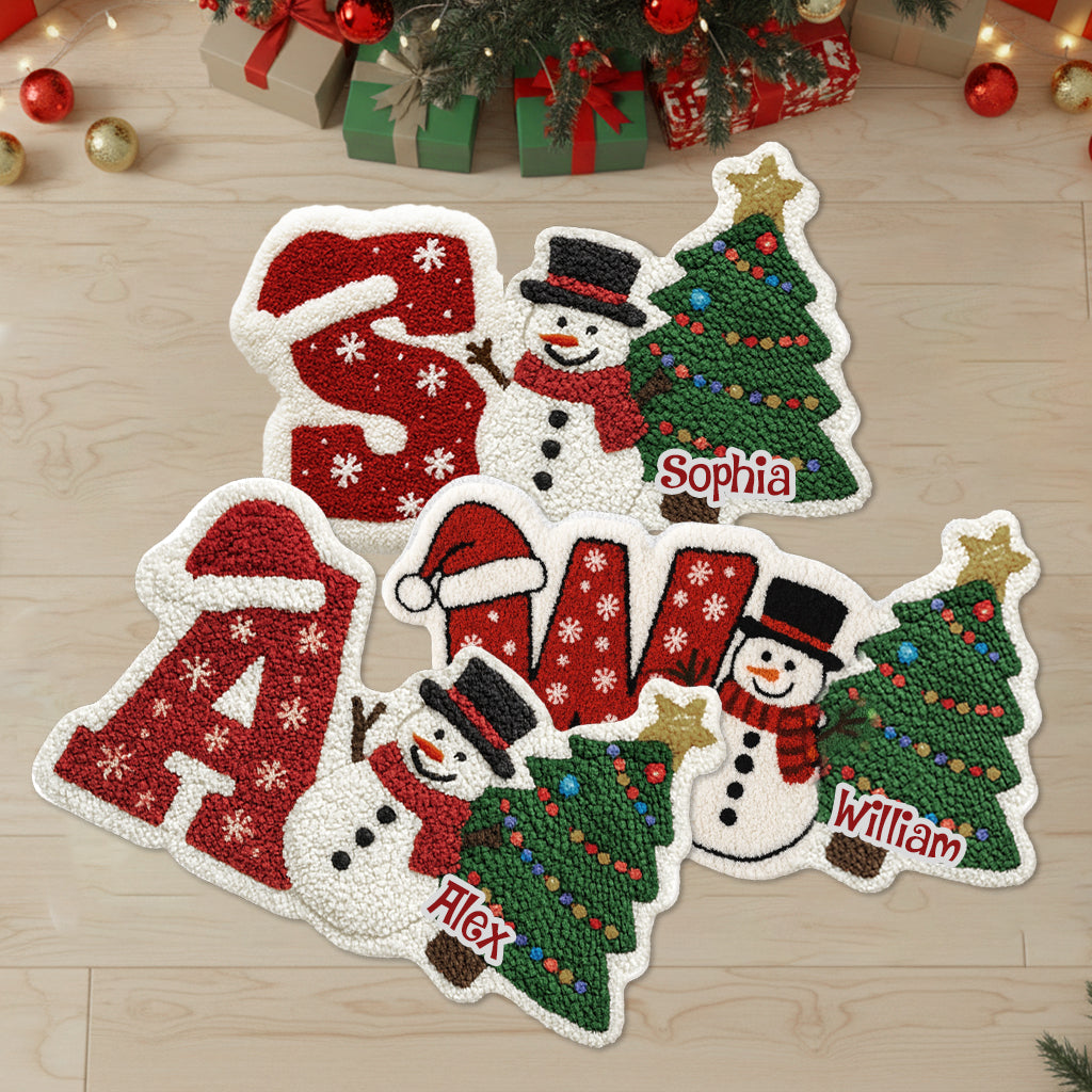 Holiday Gifts For Your Loved Ones - Personalized Family Non-Slip Tufted Rug