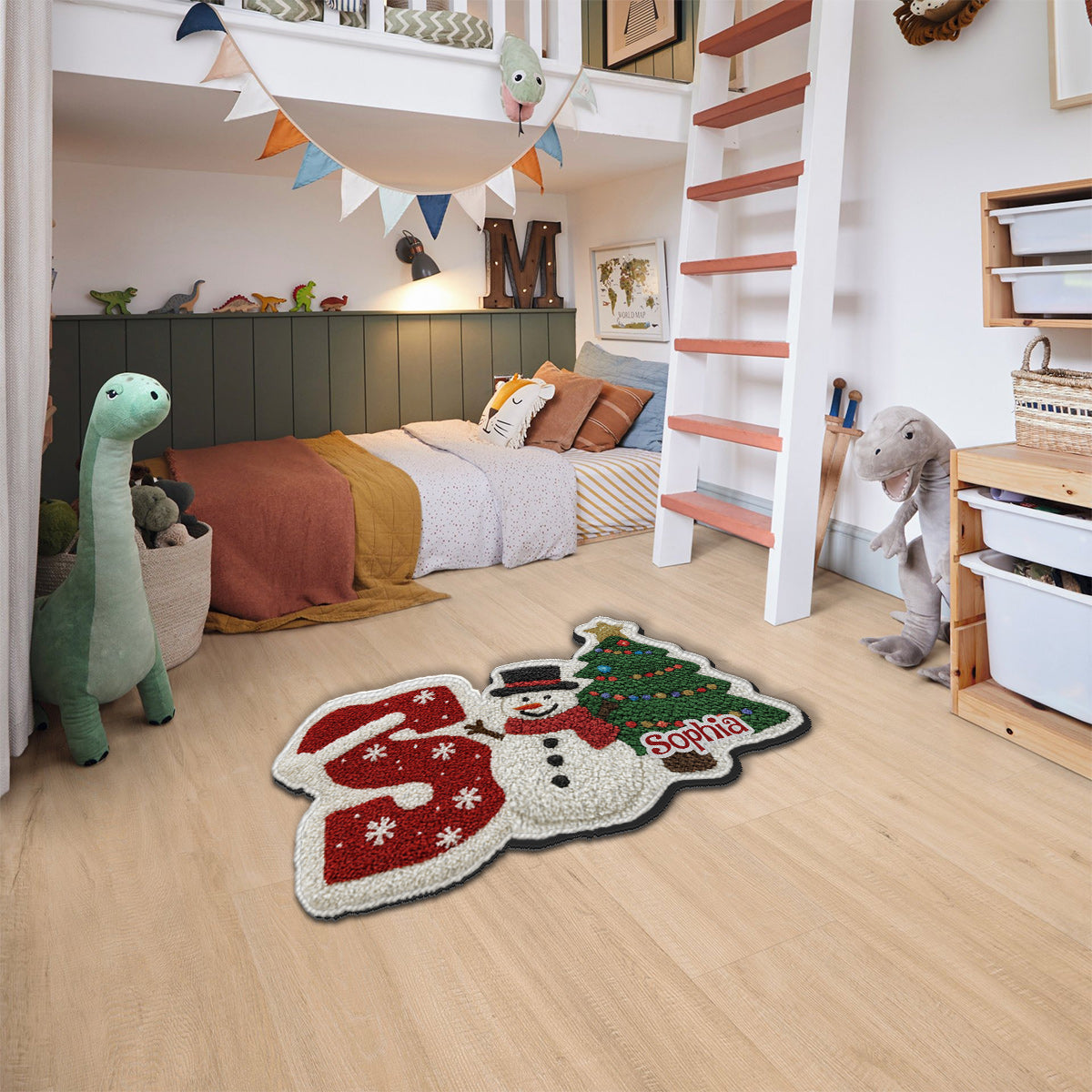 Holiday Gifts For Your Loved Ones - Personalized Family Non-Slip Tufted Rug