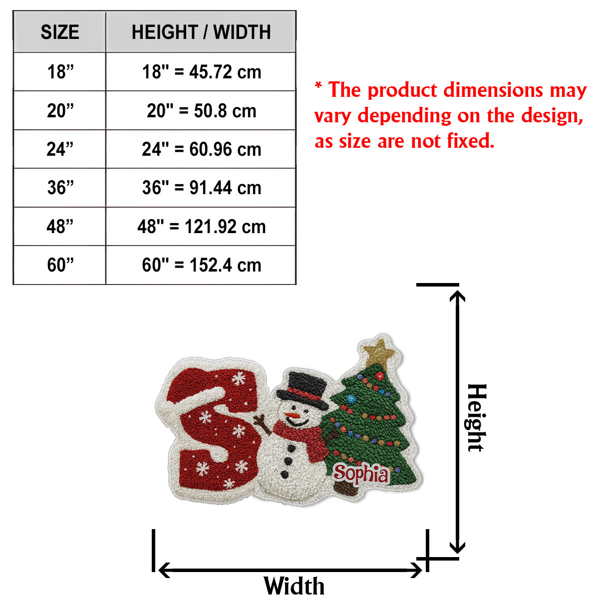 Holiday Gifts For Your Loved Ones - Personalized Family Non-Slip Tufted Rug