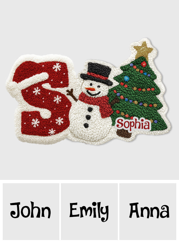 Holiday Gifts For Your Loved Ones - Personalized Family Non-Slip Tufted Rug