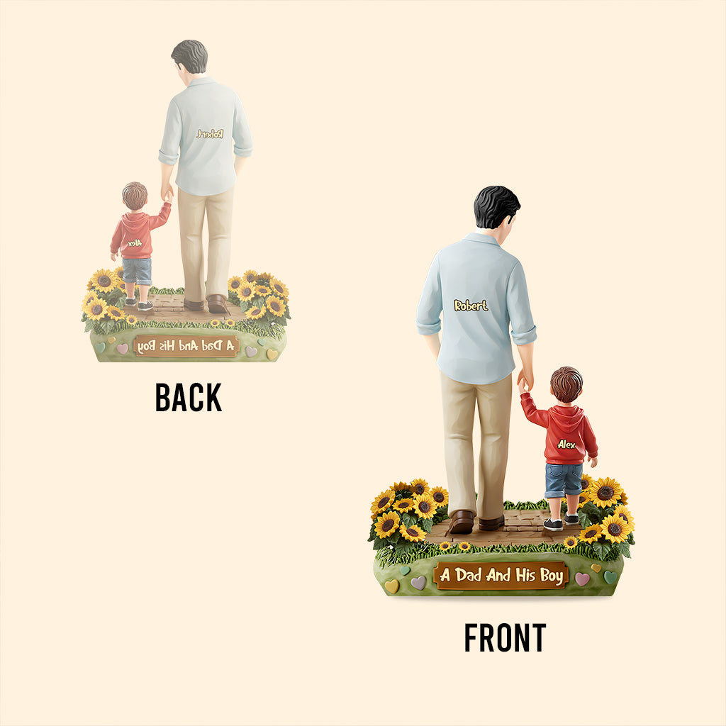 I Love You Dad - Personalized Father Custom Shaped Acrylic Plaque