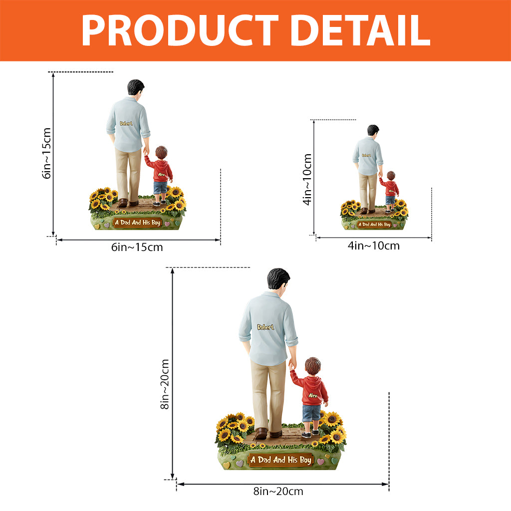 I Love You Dad - Personalized Father Custom Shaped Acrylic Plaque