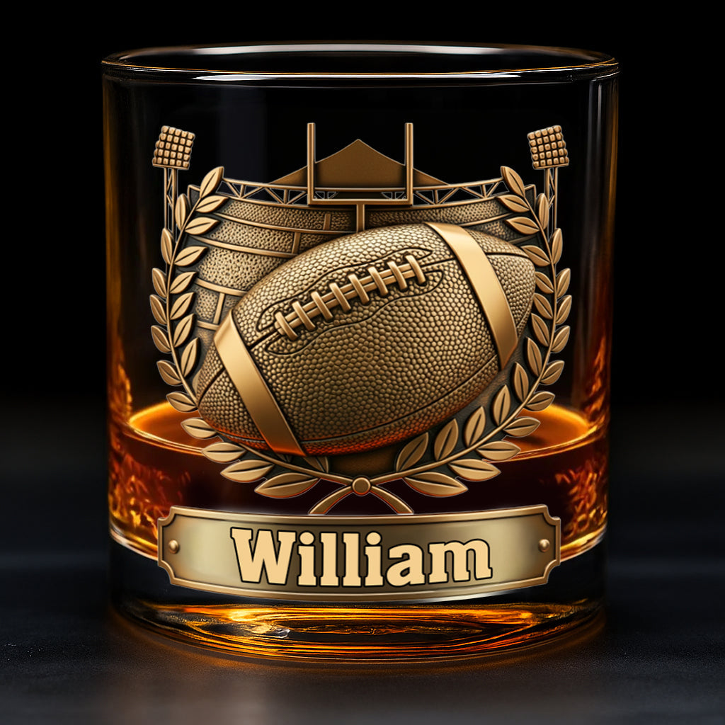 Verre à whisky personnalisé « Victory Sip » en forme de ballon de football