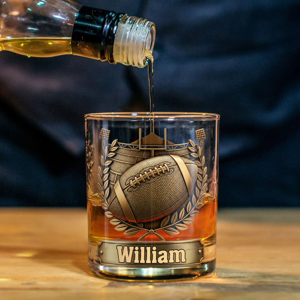 Verre à whisky personnalisé « Victory Sip » en forme de ballon de football