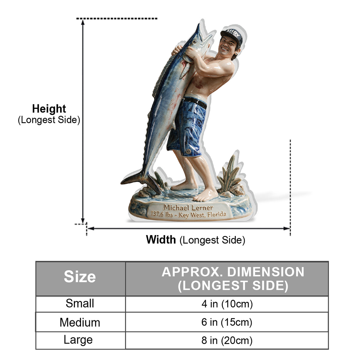 Custom From Any Photo - Personalized Fishing 3D Plaque
