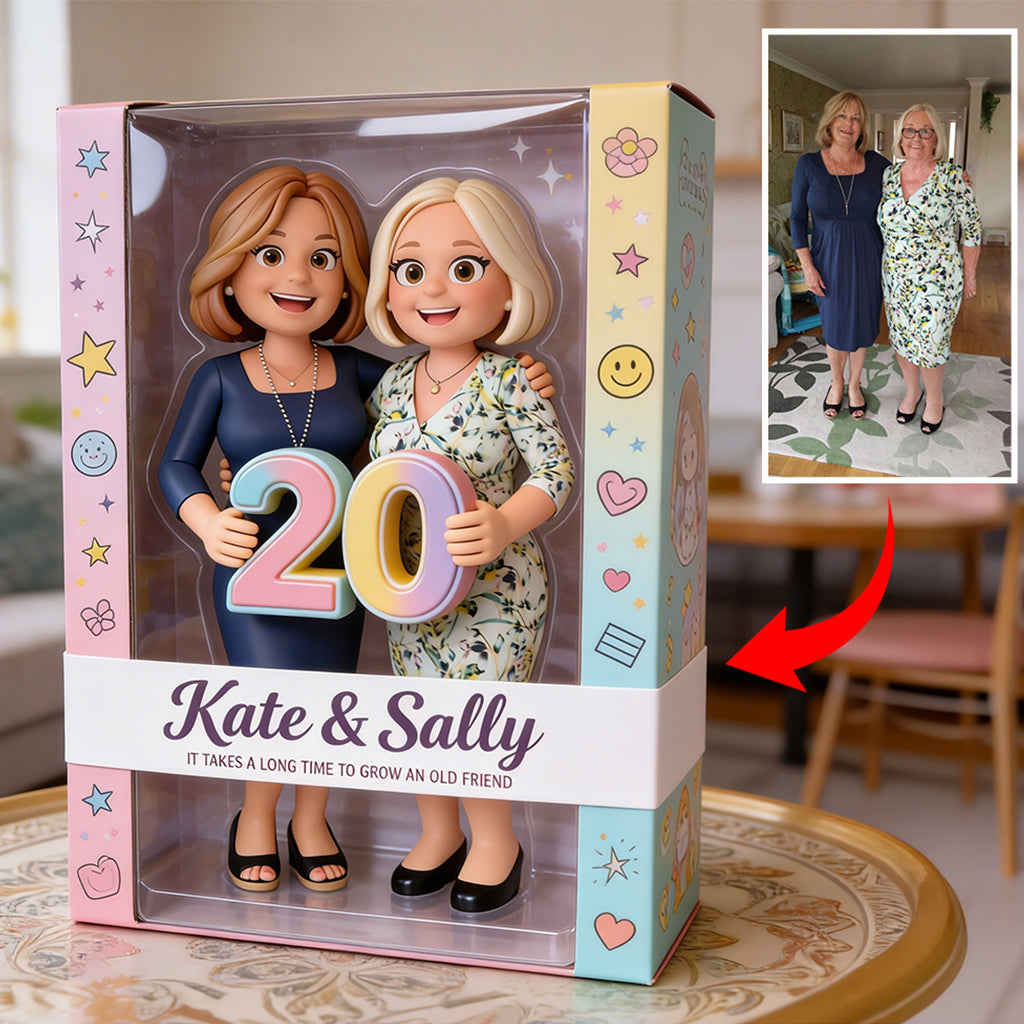 Custom Any Photo Bestie Anniversary - Personalized Bestie Custom Shaped Acrylic Plaque