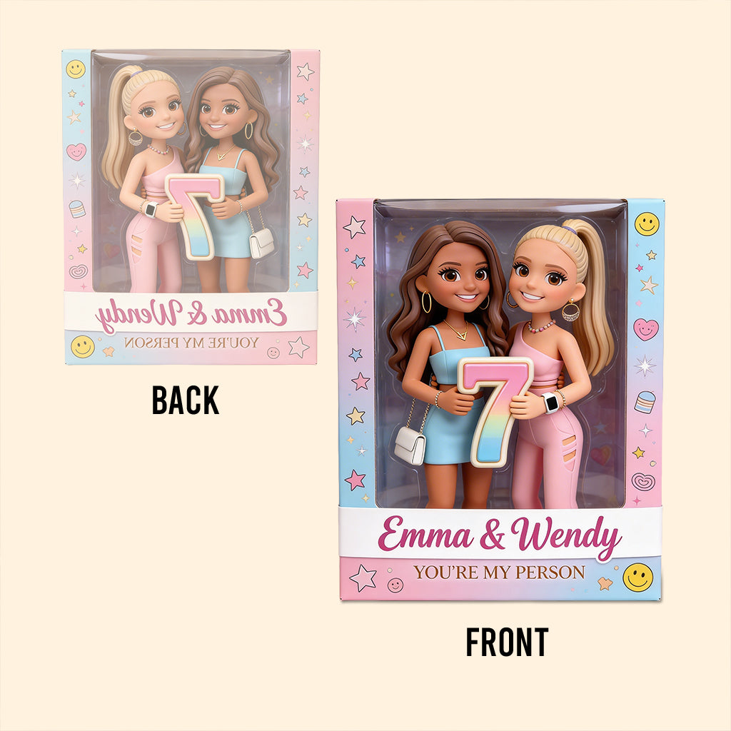 Custom Any Photo Bestie Anniversary - Personalized Bestie Custom Shaped Acrylic Plaque