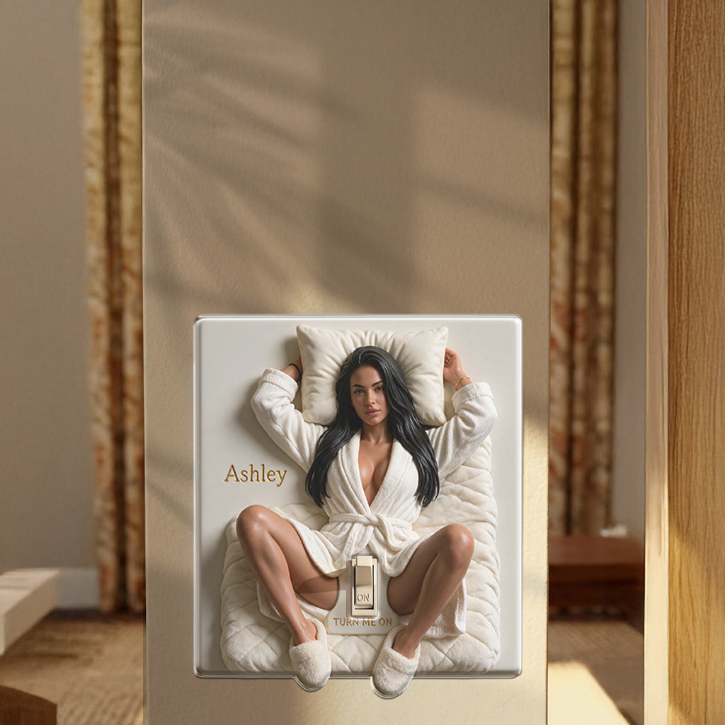 Turn Me On - Personalized Spicy Couple Light Switch/ Outlet Cover