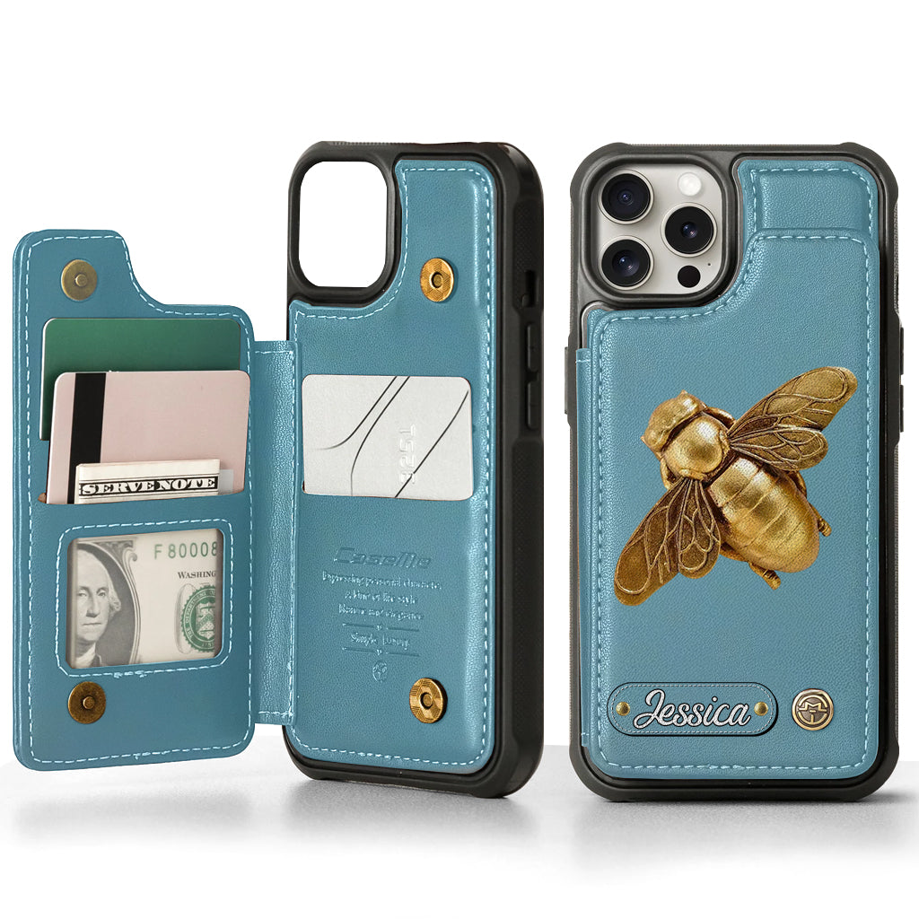 Love Garden, Beautiful Dragonfly, Butterfly, Bee, Hummingbird,... - Personalized Gardening Wallet Phone Case