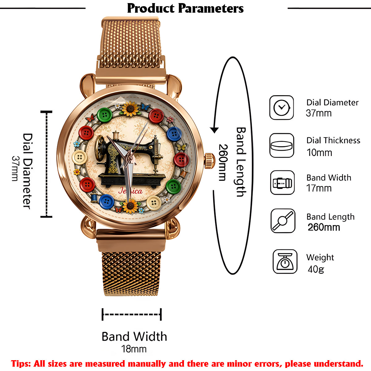 Montre Femme Personnalisée - Amour Couture