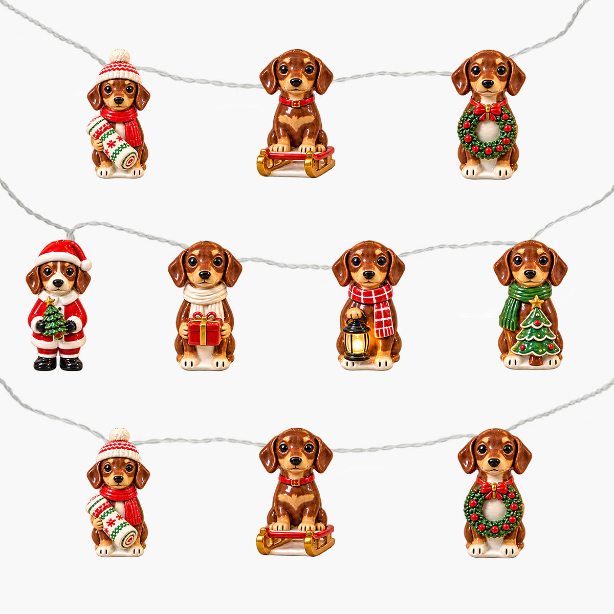 Cute Pet Christmas - Personalized Pet String Lights