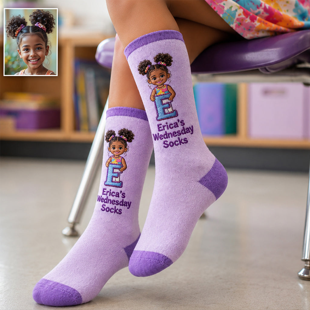 Personalisierte Kinder Socken - Any Photo Lucky Day