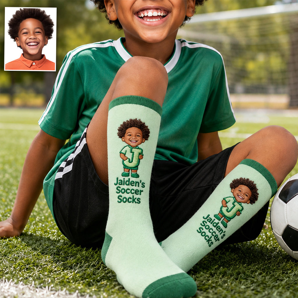 Personalisierte Kinder Socken - Any Photo Lucky Day