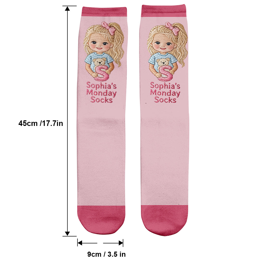 Personalisierte Kinder Socken - Any Photo Lucky Day