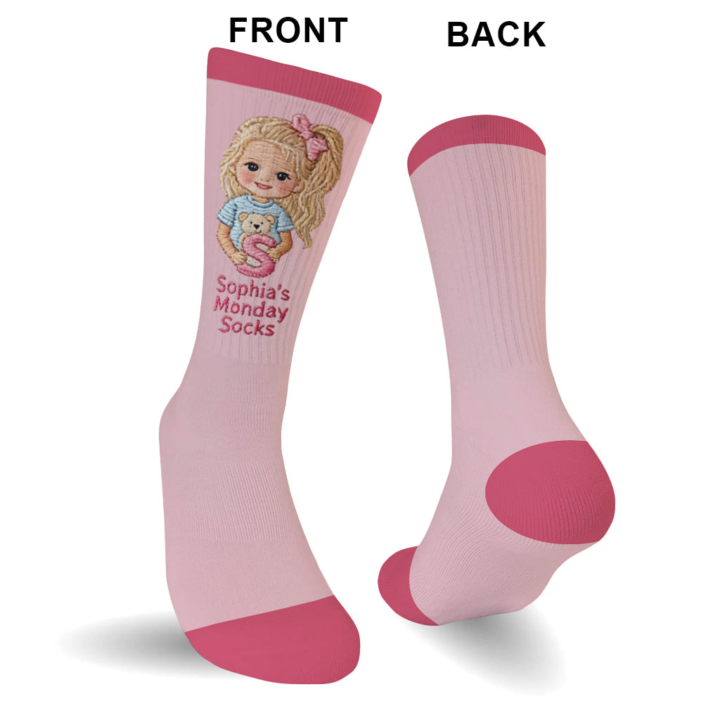 Personalisierte Kinder Socken - Any Photo Lucky Day