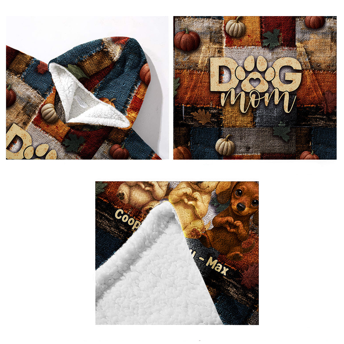 Hundemama – Personalisierte Hunde-Decken-Hoodie