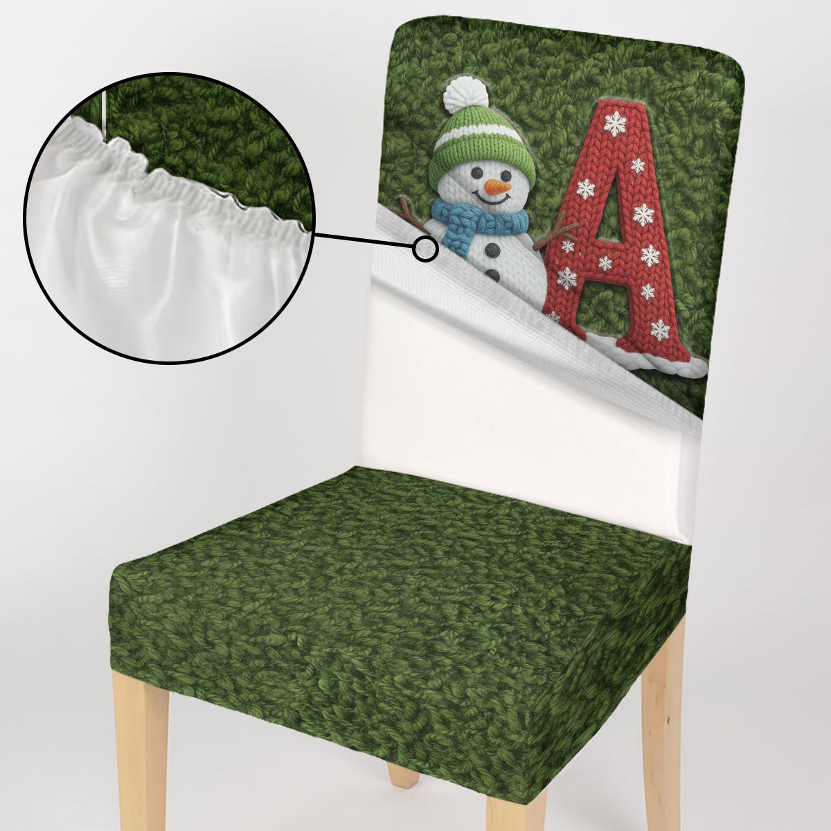 Snowman Alphabet - Personalized Family Chair Cover Set