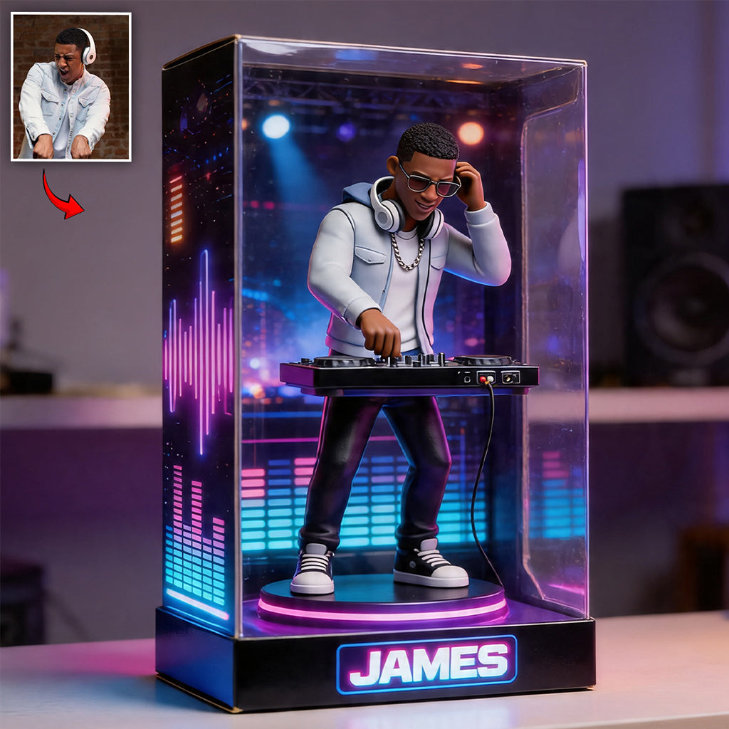 Mach Lärm - Personalisierte DJ Acrylplakette in Sonderform