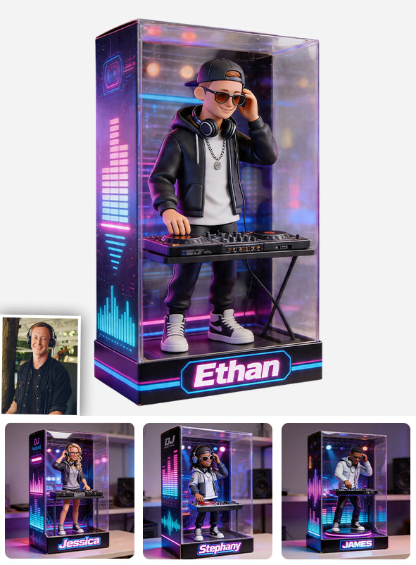 Mach Lärm - Personalisierte DJ Acrylplakette in Sonderform