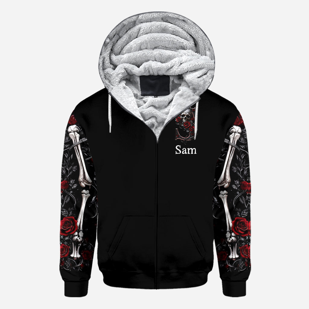 Rose & Skull - Personalized Skull All Over Shirt