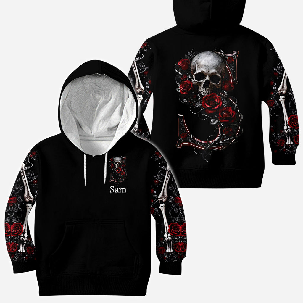 Rose & Skull - Personalized Skull All Over Shirt