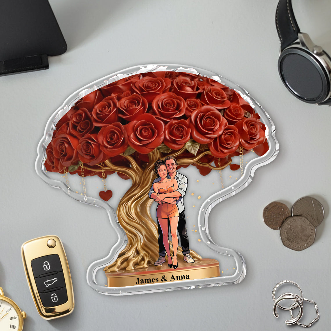 Custom From Any Photo - Personalized Couple Catch-All Tray