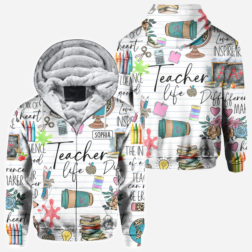 Lehrerleben – Personalisiertes Lehrer-T-Shirt