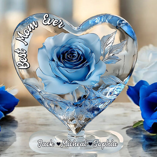 Best Mom Ever - Personalized Mother Custom Shaped Acrylic Plaque