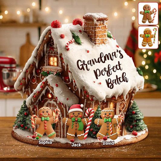 Grandma's Perfect Batch - Personalized Grandma Custom Shaped Acrylic Plaque