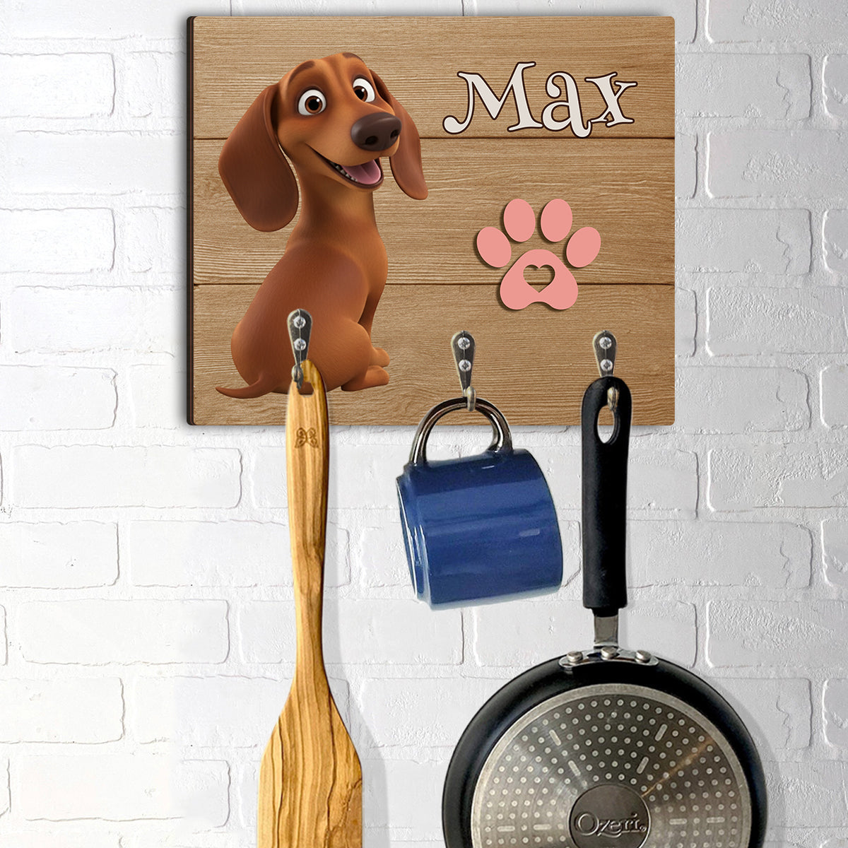 Custom From Any Photos - Personalized Dog Custom Shaped Hanging Rack