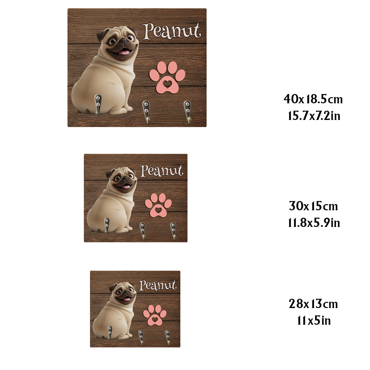 Custom From Any Photos - Personalized Dog Custom Shaped Hanging Rack