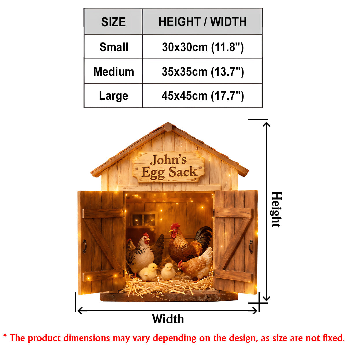 Egg Sack, Farmer Gift - Personalized Farmer LED Light Acrylic Sign