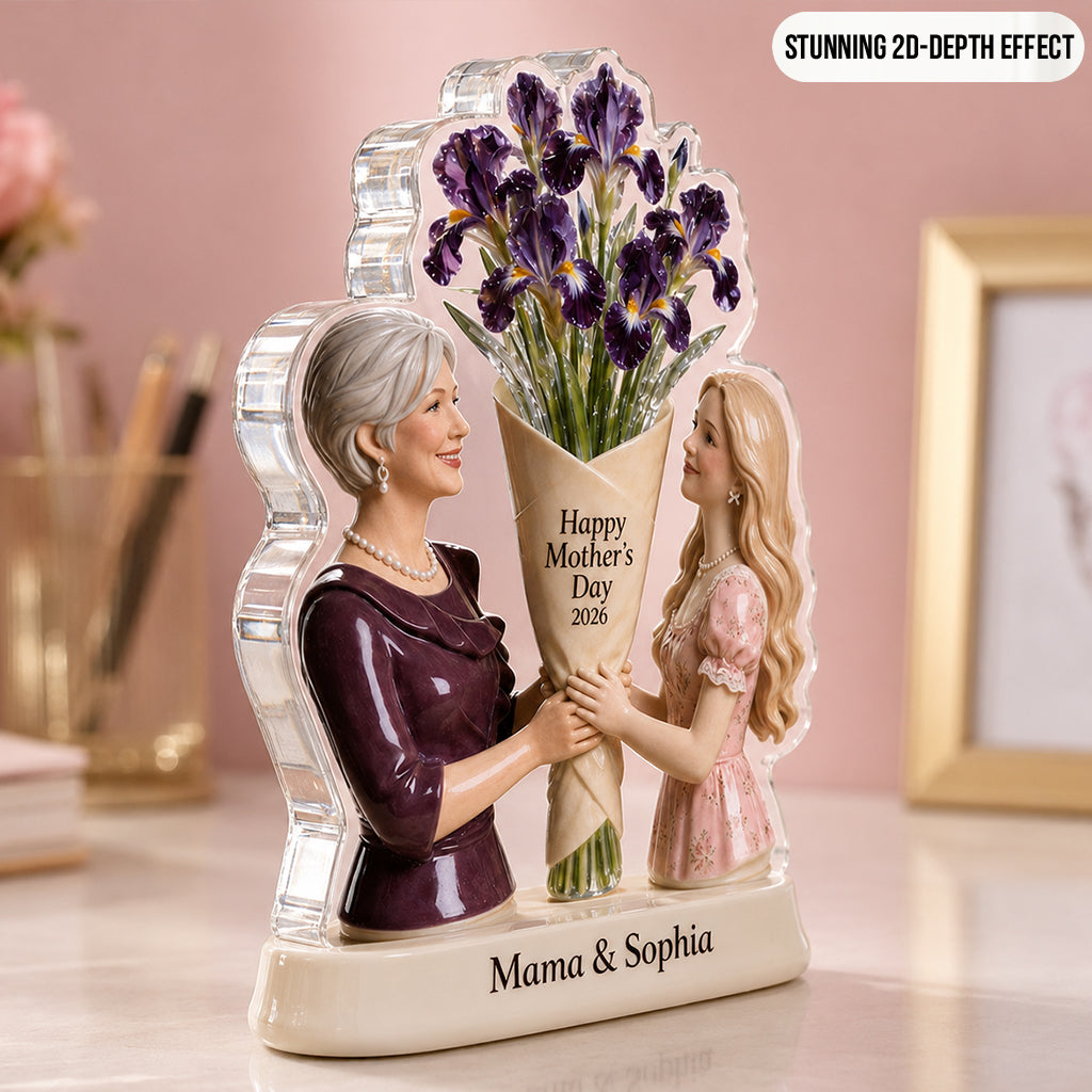 Bedeutungsvolles Muttertagsgeschenk - Personalisierte Mutter Acrylplakette