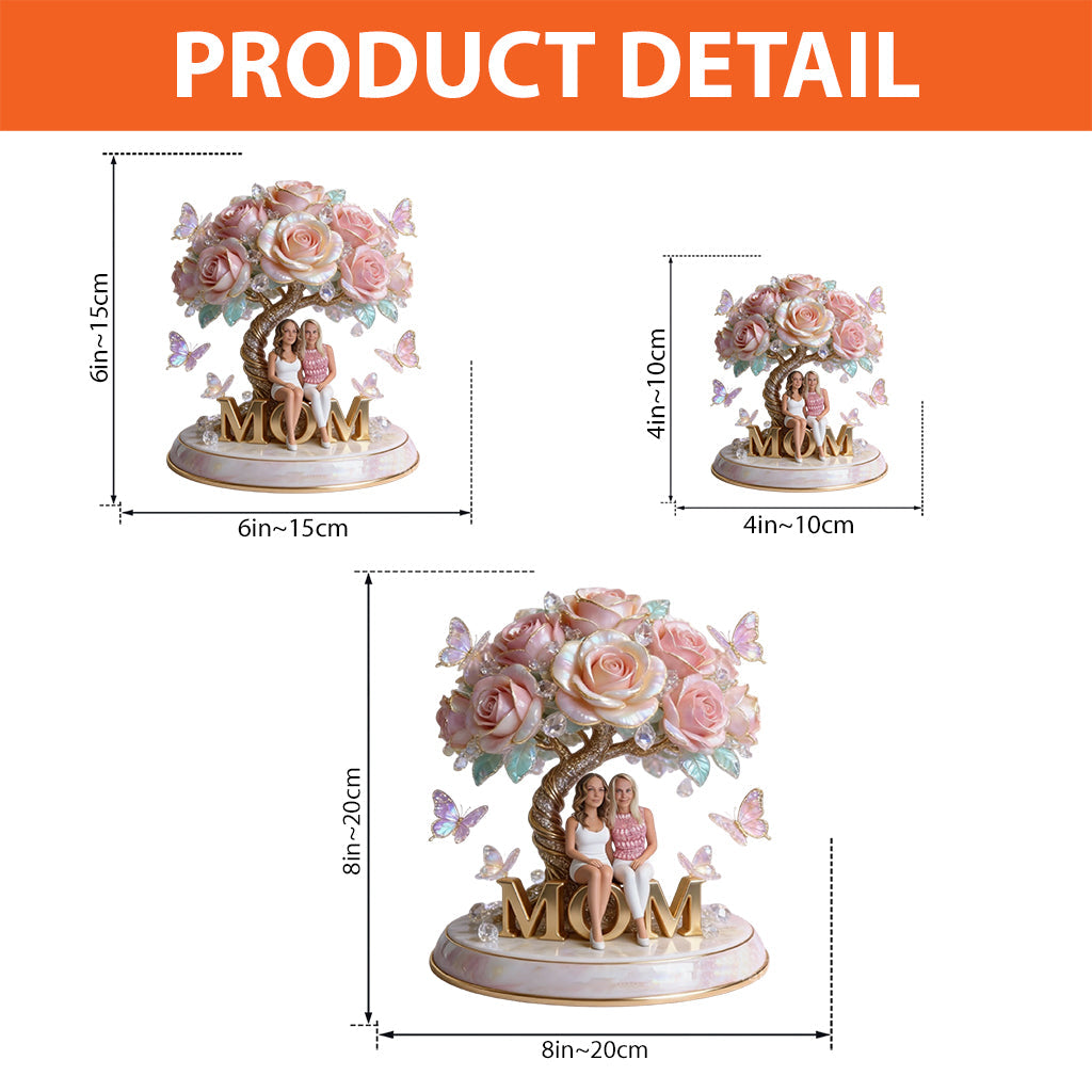 Ich liebe dich – Personalisierte Acrylplakette für Mutter (individuell geformt)